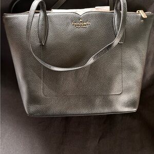 Kate Spade Black Harlow Leather Tote Bag NEW